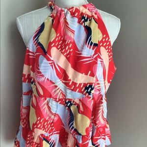 NWT tiered babydoll halter top